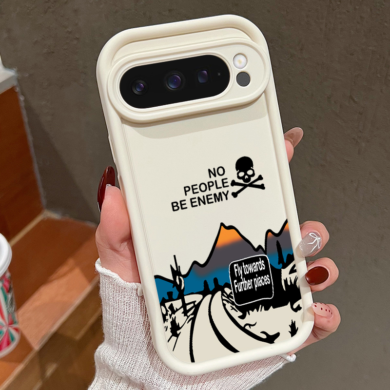 Google Pixel 8A - 산악 도로 패턴 휴대폰 케이스 (구글