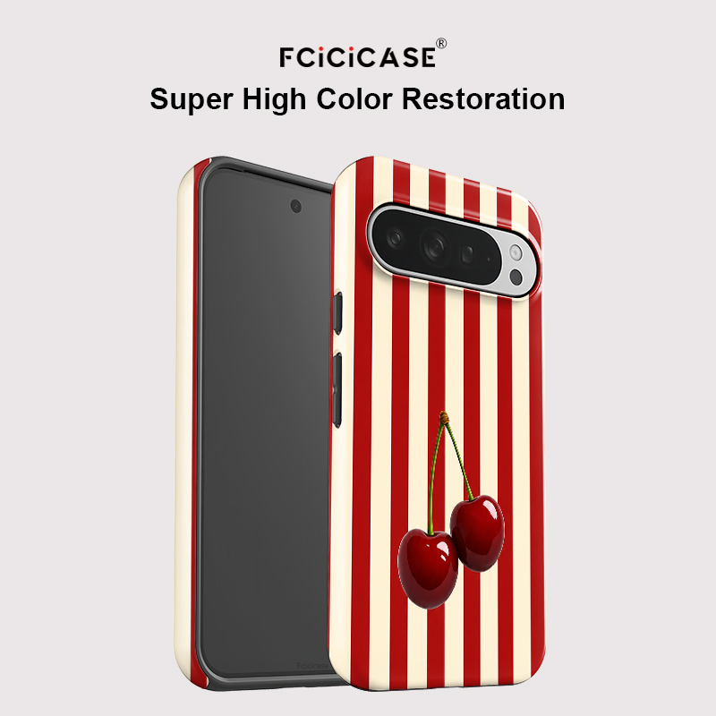 Fcicicase 체리 스트라이프 패턴 휴대폰 케이스  - Google Pixel 8A 리뷰 및 가격